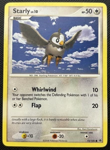 Starly 75/100 Stormfront Common MP Pokemon 2008 - Picture 1 of 2