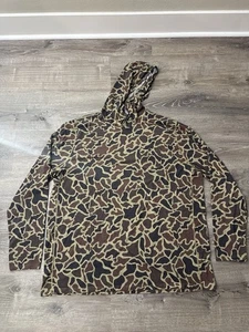 Poncho Outdoors Performance Lightweight Duck Camo Hoodie Pullover Fishing Mens - Picture 1 of 8