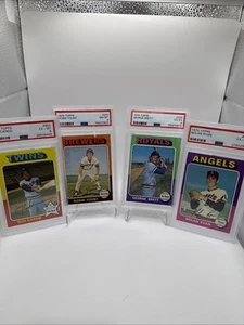 1975 Topps Baseball KOMPLETTSATZ (660) PSA GRADED Ryan, Carew, Yount, Brett - Bild 1 von 24