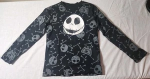 DISNEY Nightmare Before Christmas Boys Longsleeve Shirt Size S Tim Burton - Picture 1 of 4