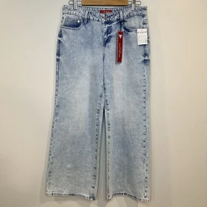 GUESS Womens MILA DENIM PALAZZO Mid Rise Wide Leg Jeans Pants Sz 29x32 - Picture 1 of 11