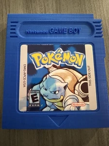 Estuche de Juego Impreso 3D Personalizado Nintendo Switch - Cartucho Game Boy Azul Pokemon - Imagen 1 de 3
