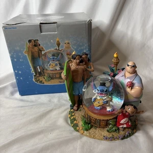 Disney Store Lilo & Stitch As Elvis Musical Snow Globe Plays Aloha Authentic - Picture 1 of 13