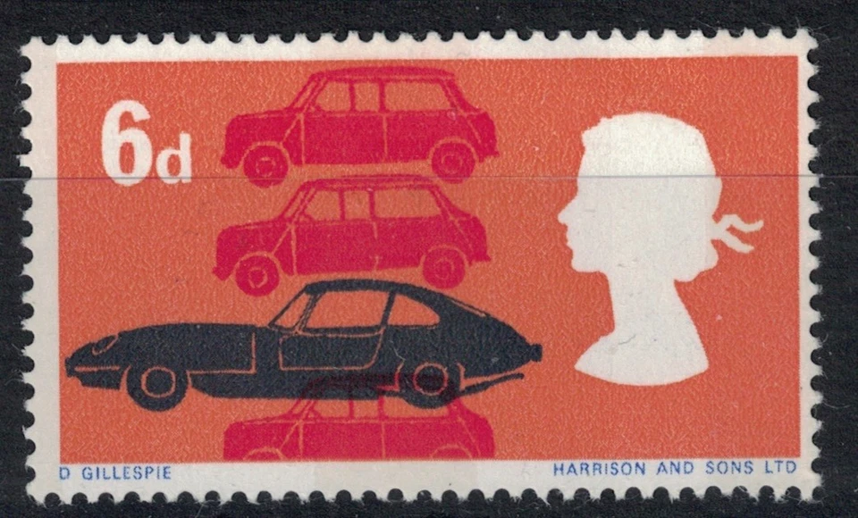 GB, QEII, 1966 TECHNOLOGY 6d SG702p, разнообразие люминофор с обеих сторон, не смонтированный новом - Изображение 1 из 1