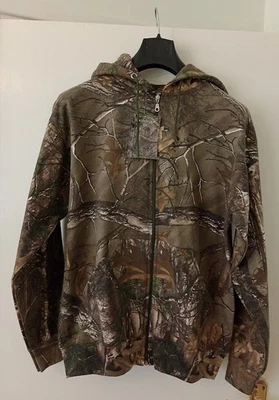 Realtree (branded) hoodie men's full zip *size XL* & MEASURED NEW with swing tag - Image 1 of 4