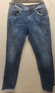 Hudson Jeans Blue Blake Slim Straight Herren 34x32 Blau Medium Wash Stretch Denim - Bild 1 von 6