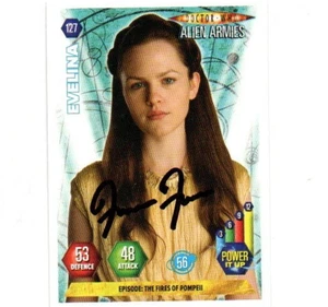 Doctor Who Trading Card Panini Alien Armies #127 Signed by FRANCESCA FOWLER - Picture 1 of 1