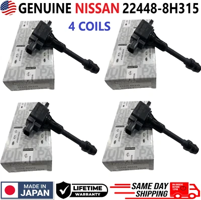 NEW GENUINE x4 Ignition Coils For 2002-2013 Nissan Altima Sentra X-Trail 2.5L I4 - Image 1 of 4