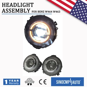 2pcs For Mercedes Benz G-class W464 Style Dynamic G500 W463 Black LED Headlight - Picture 1 of 10