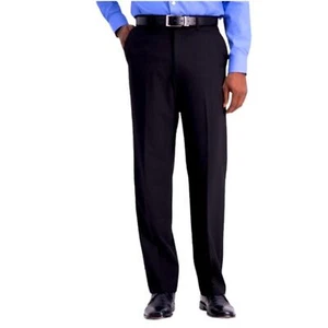 J M Haggar back dress pants. Flat front classic fit no cuffs belt loops 44/27 - Picture 1 of 8
