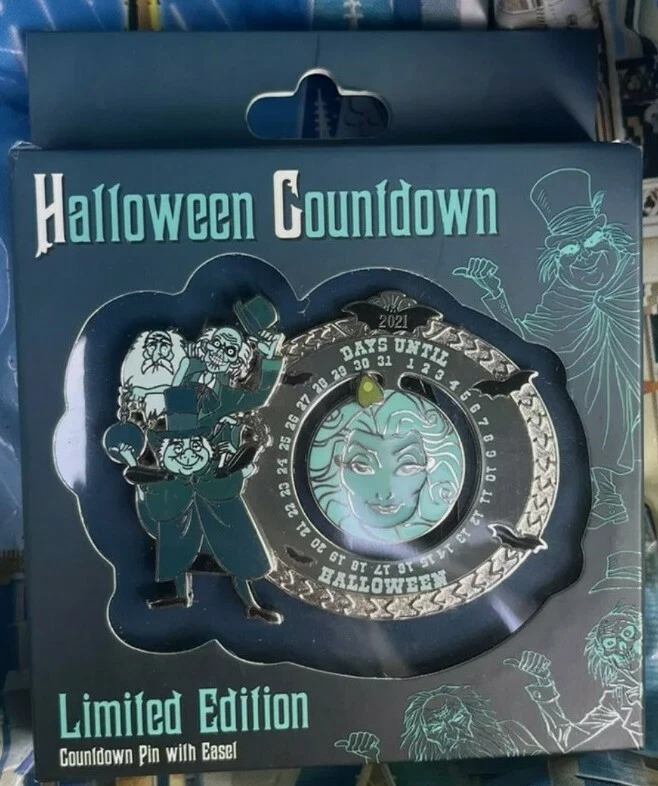 Disney Haunted Mansion Halloween Countdown Pin LE 3000 New Madam Leota Ghosts - Image 1 of 1