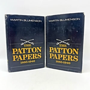 The Patton Papers 1885 - 1940 Vol 1 & 2 Set - 1972 Hardcover by Martin Blumenson - Picture 1 of 11