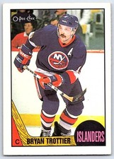 1987-88 O-Pee-Chee Bryan Trottier New York Islanders #60