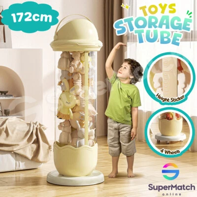Stuffed Doll Storage Box Toys Organizer Transparent Plush Toy Storage Tube 172cm - image 1 of 4