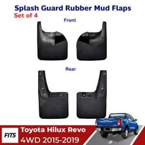 Mud Flap Splash Guard Rubber Set 4 Fits Toyota Hilux Revo AN120 4WD 2015-19 EBEZ - Bild 1 von 7