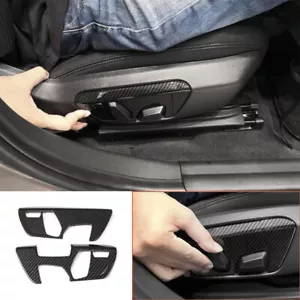 For BMW F22 F23 2015-2019 Carbon Fiber Style Seat Adjustment Handle Panel Trim - Picture 1 of 8
