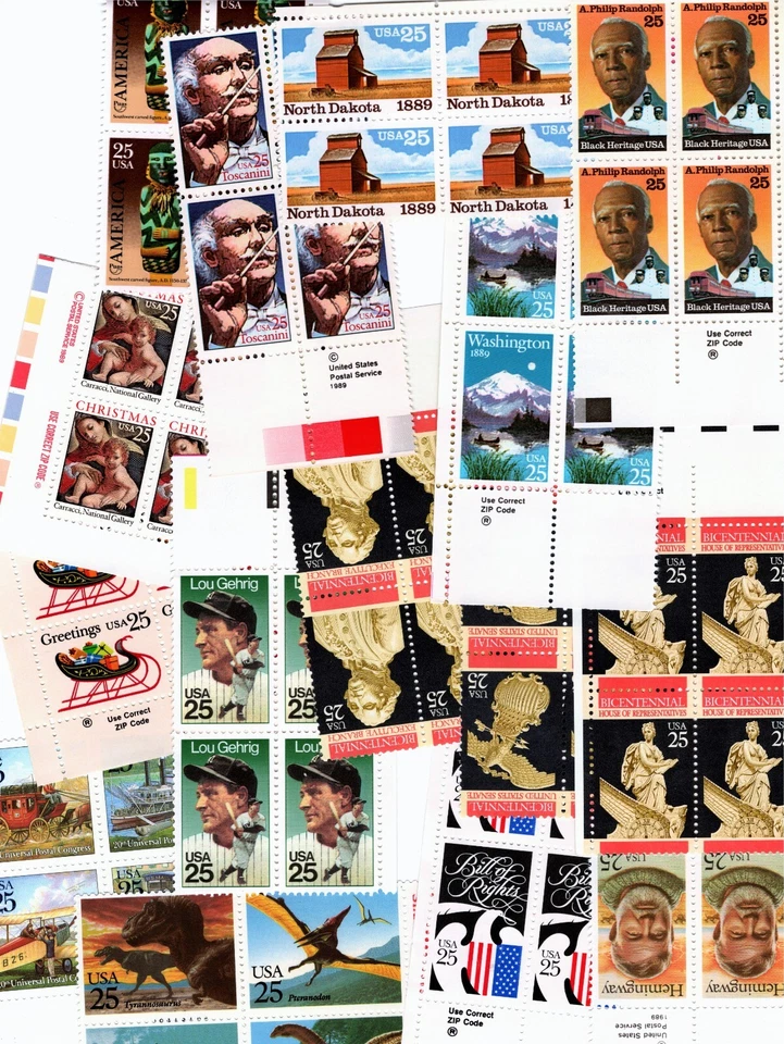 1989 - ¡Elige entre TODOS los bloques de cremallera y USPS/Copyright! ¡Sellos conmemorativos de Estados Unidos MNH! Foto 1 de 1