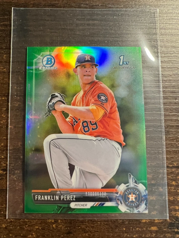 A115,375 - 2017 Bowman Chrome Mini Green Refractor #BCP221 Franklin Perez/99 - Image 1 of 1
