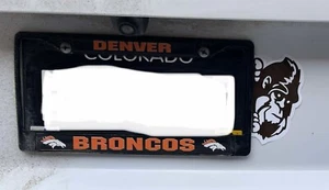 Bigfoot looking around license plate Die-Cut Sticker - Picture 1 of 3