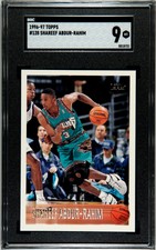 1996 Topps - Shareef Abdur-Rahim - #128 - Rookie RC - SGC 9 Mint