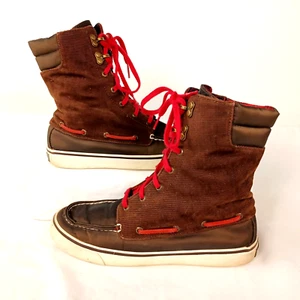 Sperry Top Sider Acklins 9301242 Womens Brown Flannel Lined Boots Size 7.5 EUC - Picture 1 of 8