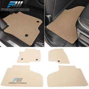 Fits 21-23 Chevy Suburban Tahoe GMC Yukon Nylon Floor Mats 1st 2nd Row Beige 4PC - Picture 1 of 12