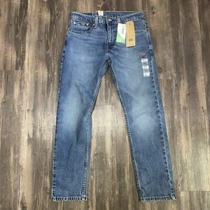 NWT Levi's 502 Regular Taper Fit Jeans Men 29x30 Cedar Blue Stretch Denim Flex - Bild 1 von 13