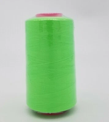 NEON GREEN T27 S2 Quality Sewing Machine Serger Thread 6000 Yards Cone Big Spool - Image 1 of 4