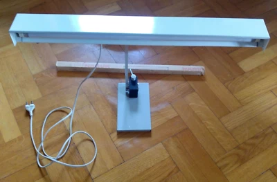 Rarität - Original DDR Büroleuchte Schreibtischlampe, schwer, Leuchtstoffröhre   - Bild 1 von 4