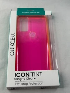 Quikcell Icon Tint Phone Case for Cricket Dream 5G - Clear Pink - Picture 1 of 2