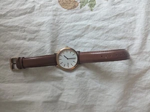 Gold And Leather Arvo Watch - Picture 1 of 1