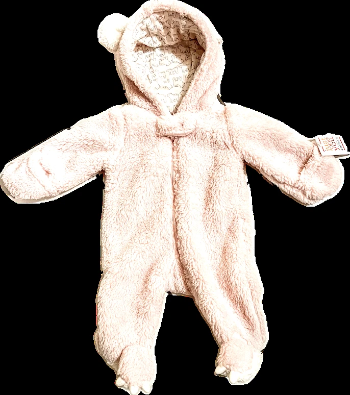 Just One You Faux fur Snow Suit Pink Baby Girls Size Newborn - Image 1 of 1