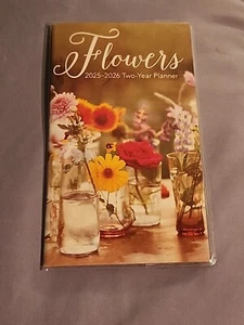 2025-2026 Blumen Taschenplaner - 4" x 6,5" - brandneuer Kalender - Bild 1 von 9