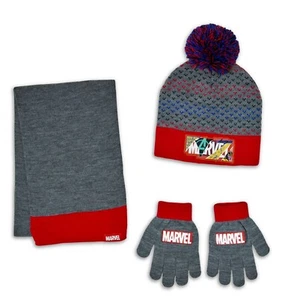 Boys Hat Gloves & Scarf Set ~ MARVEL ~ New - Picture 1 of 3