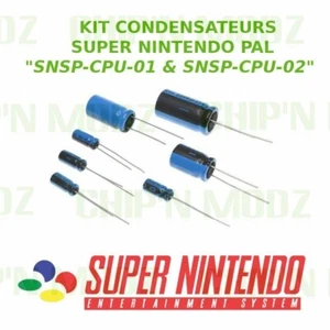 Kit condensateurs SNES PAL SNSP-CPU-01 & SNSP-CPU-02 - Foto 1 di 1