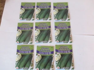 CLEARANCE: 9 pack LOT McKenzie Organic: CUCUMBER Straight Eight Garden Seeds - Picture 1 of 2