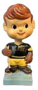 Cabeza Bobble Nodder Hockey Los Angeles Blades 1965 de colección Japón - Imagen 1 de 8