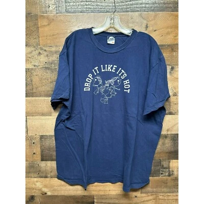 Local Celebrity T-Shirt Men XL Blue Drop It Like It's Hot Short Sleeve Crew Neck - Image 1 of 4