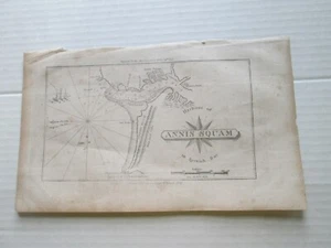 1841 BLUNT'S CHART "ANNIS SQUAM", 7" wide by 4" tall. #3 - Picture 1 of 2