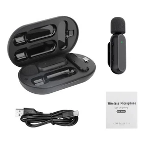 Wireless Lavalier Microphone Audio Video Recording Type C For Android Phones - Afbeelding 1 van 19