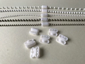 6 X ROLLER VERTICAL ROMAN BLINDS CORD CHAIN CLIPS SPARES BLIND PARTS - Picture 1 of 6