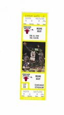 Chicago Bulls vs Miami Heat Unused Basketball Ticket from 2/16/1990