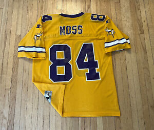 Minnesota Vikings Randy Moss Starter Jersey Mens Medium 46 EUC Gold Rare