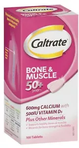 Caltrate Bone & Muscle 50+ 100 Tablets ozhealthexperts - Picture 1 of 1