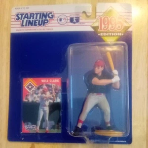 1995 Startaufstellung Will Clark Texas Rangers Figur mit Karte  - Bild 1 von 1