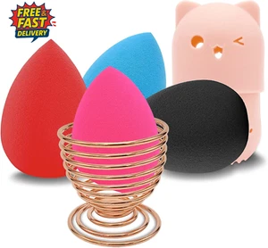 Make-up Schwamm Halter Set, Make-up Mischschwamm Aufbewahrung Trockengestell und süß Sil - Bild 1 von 12