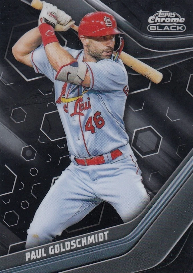 PAUL GOLDSCHMIDT TOPPS CHROME BLACK BASE ST. LOUIS CARDINALS #4 2023 23 - Image 1 of 1