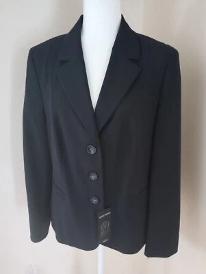 Blazer de mujer Gerry Weber talla: EE. UU. 12 color: azul marino profundo nuevo con etiquetas Foto 1 de 4