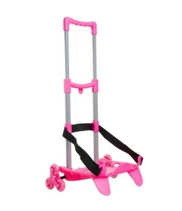 Seven-Be Box Carrello Porta Zaino 3 Ruote Colore Rosa - Foto 1 di 3