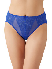 1 Wacoal Retro Chic Hi Cut Brief Size 2X Blue (469) Style 841186